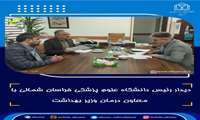 دیدار رئیس دانشگاه علوم پزشکی خراسان شمالی با معاون درمان وزیر بهداشت
